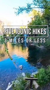 Five of the best Colorado hikes, three miles or less #5. Mother Cabrini Shrine - Golden. 04 Miles. 373 steps up to the shrine. Difficulty: EASY. #4 Saint Mary's Glacier - Idaho Springs. 1.6 miles. Difficulty: moderate. #3. Hanging Lake - Glenwood Springs. 2.4 Miles. Difficulty: steep but moderate. #2. Devils Head Fire Lookout - Sedalia. 2.8 miles. Difficulty: moderate (steep stairs) #1 The Royal Arch Boulder. 3.3 miles. Difficulty: hard. Some scrambling. #colorado #besthikes #Hiking #besthikesin