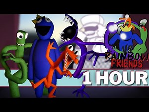 FADING - FNF 1 HOUR Songs (VS Rainbow Friends Vs Garcello Roblox Rainbow Friends Chapter 1)