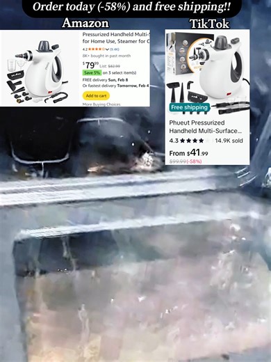 Steam Cleaner Sale: 58% Off with Free Shipping!