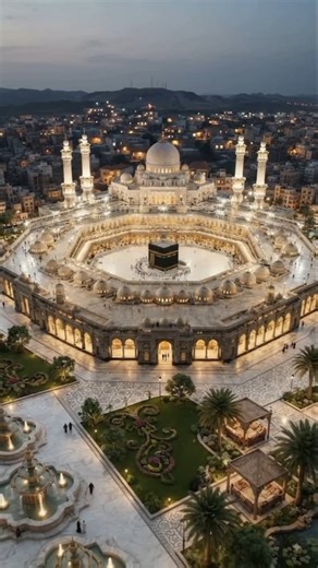 🕋 Building Miniature Masjid al-Haram & Kaaba | AI Construction Timelapse #Shorts