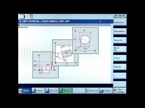 SINUMERIK 808D Tutorial Milling Part 9 - Intro program editor