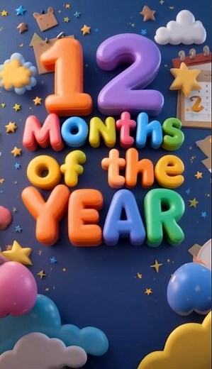 Months of the Year for Kids | Learn 12 Months Name in English with Fun Animation