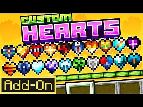 Custom Hearts Add-On | Minecraft Marketplace | Showcase