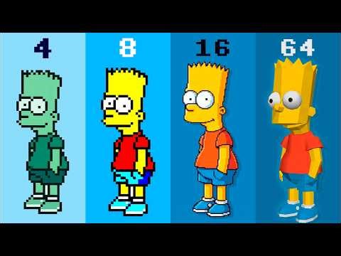 Night Mail (You vs Homer) 4 vs 8 vs 16 vs 64-bit