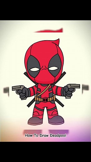 How To Draw Deadpool #cartoondrawing #drawing #drawingtutorial #howtodraw #deadpool #fyp