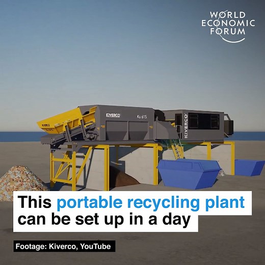 181K views · 3.4K reactions | Rent your own recycling plant ♻️  Learn more about what you can do to reduce waste: https://wef.ch/31alPD6 | World Economic Forum | Facebook