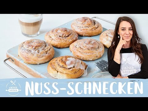 Nuss-Schnecken | Nussteilchen wie vom Bäcker | einfaches Rezept 😋 🙌🏻 I Einfach Backen