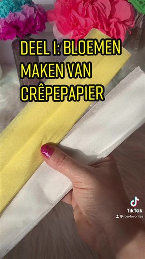 DIY Bloemen Maken van Crêpepapier - Deel 1