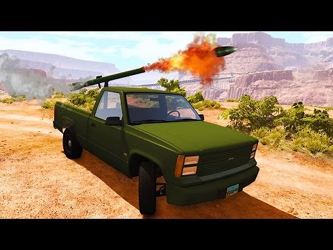 BeamNG Drive - THE ROCKET LAUNCHER