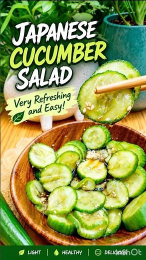 🥒 Japanese Cucumber Salad 🥢 | The Most Refreshing Easiest Summer Salad in Just 5 Minutes!