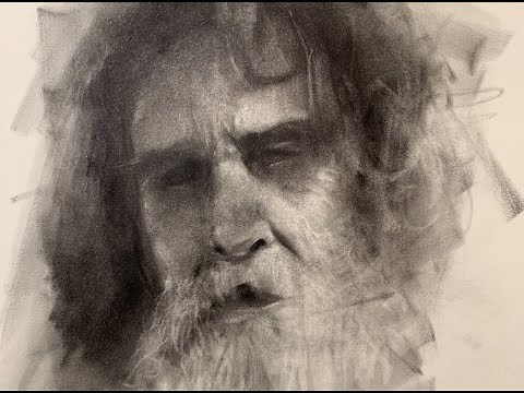 Expressive Charcoal Portrait Drawing Tutorial