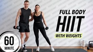 2025.04.23 【Tess & Yoann】1小时全身HIIT锻炼，在家举重[力量和有氧运动]