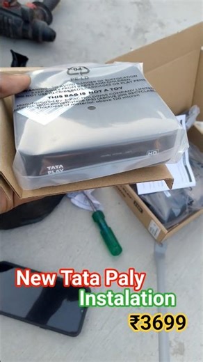 First Day on Work🛰️ in Tata Play new installation #virelshorts #2millionviews #virelsh