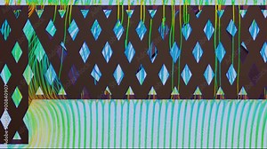 Metal grating airflow simulation - CFD simulation Computational fluid dynamics Stock Video