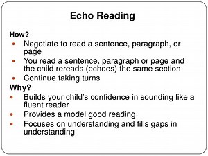 Summarizing & Echo Reading
