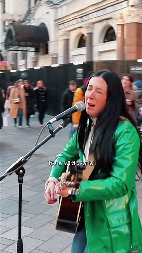 Oh, baby, baby, it's a wild world... #wildworld #streetperformer #cover #leire #busking #acoustic