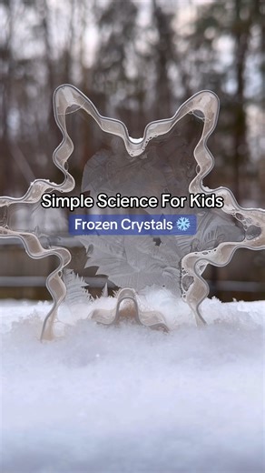 If you’ve got freezing temperatures headed your way this weekend then it’s the perfect time to try this really fun and magical kids science experiment! ❄️ ✏️ Supplies: - Water - Cup - Corn syrup - Sugar - Liquid Soap - Cookie cutters - Bowl - Cold weather (under 20 degrees Fahrenheit works best) 👉 Steps: 1. Mix 1 cup of warm water with 2 1/2 tablespoons of corn syrup 2. Add in 2 tablespoons of sugar 3. Mix until well combine and no sugar is left seen at the bottom 4. Pour in 2 1/2 table spoons 