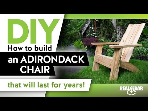 DIY - How to build a COMFORTABLE Adirondack Chair - RealCedar.com