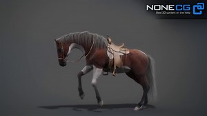 Animated & Rigged 3D Horse Pack v2 for Autodesk Maya Available on CGriver.com! NoneCG Model