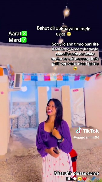 Mein uska bahut dil dukhayaa hee ho sake toh maf karnaa 🥹 sake sama pura koshis gareko thiye maile lolah but kehi huna sake na 😭 Malai thah xain hjr aayer ma batai aaunu hunxa ki ke tara ati vanxu mero life ma hjr bahek koi aaudain jati garo kin na hosss hjr ko lagi parkhe basam lah 😭🥹 ati vanxu jati xito hunxa teti xito aaunu hjr ko bina mero life barbad vyo kati mis garxu hjr lai 🥹🥹🥹 #Birugnjmuser😸☠️ #MisSassssssssssuuuuuu😭😭😭 #kanxaaaaaaaaaaaaaaaa💗🌙💟 #LoLaLhhhhhhhhhhhhhh😓💓 #alo