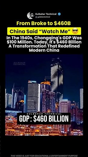 China’s Chongqing: From $100M to $460B Powerhouse 🇨🇳🔥