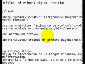 Tutorial Básico de HTML. Creación de Páginas Web... Tema V