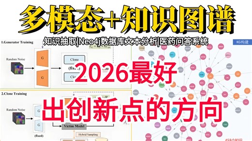 2026翻遍整个B站，都找不出这么好的【多模态 知识图谱】系列教程！一口气带你学透医药问、AI大模型