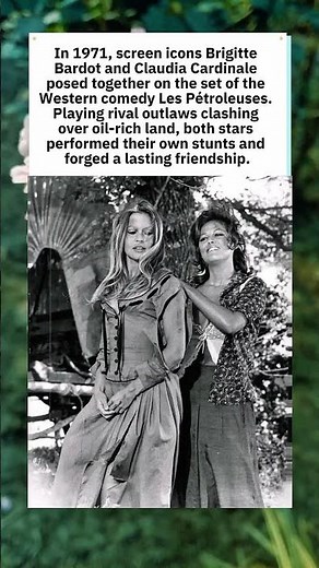 Brigitte Bardot & Claudia Cardinale (1971) 🤠 #BrigitteBardot #ClaudiaCardinale #Shorts #70sCinema