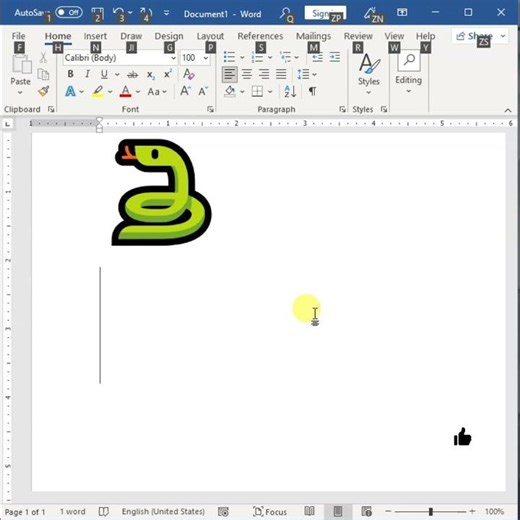 MS Word में Snake Symbol कैसे बनाएं? 🐍 | MS Word Shortcuts #Shorts