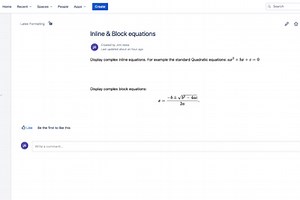 LaTeX for Confluence