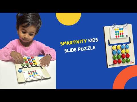 Baby Solving Smartivity Montessori Slide Puzzle 🧩👶” | Puzzle Time