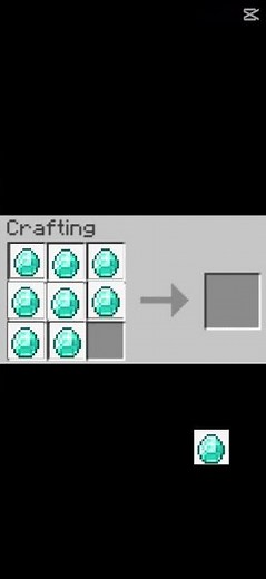 How to craft a diamond block in Minecraft