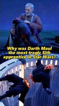 Why was Darth Maul the most tragic Sith apprentice in Star Wars? #starwars #darthmaul #sith