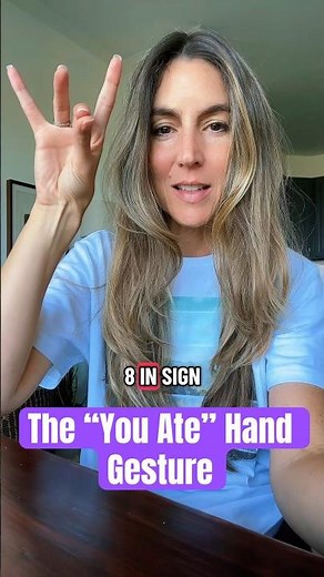 “You Ate” hand gesture origin🤏 #youate #ate #asl #shorts