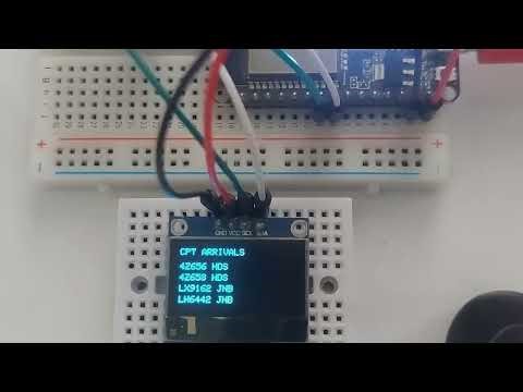 How to set up a mini airport flight information board using Aviationstack API