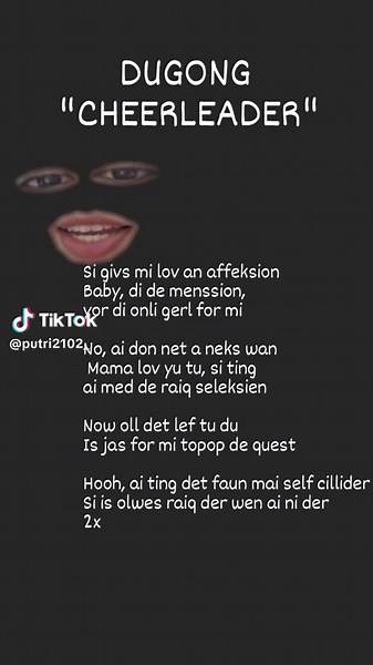 Lyric Dugong Cheerleader Lyrics Video
