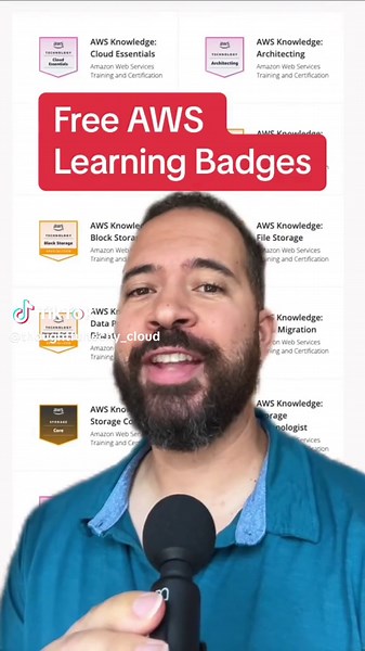 18 AWS Digital Badges You Can Earn For FREE #awscertified #awscertification #awscloud