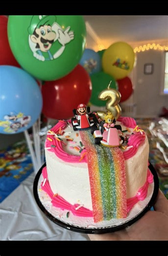 DIY Mario Kart Birthday Cake for Toddlers