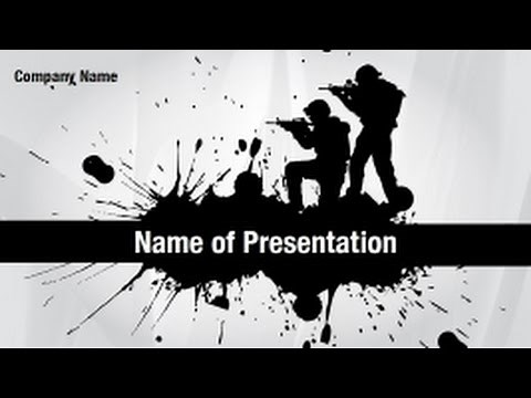 Military Sign PowerPoint Video Template Backgrounds - DigitalOfficePro #01280V