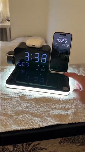 7 in 1 Wireless Charging Station with LED Night Light