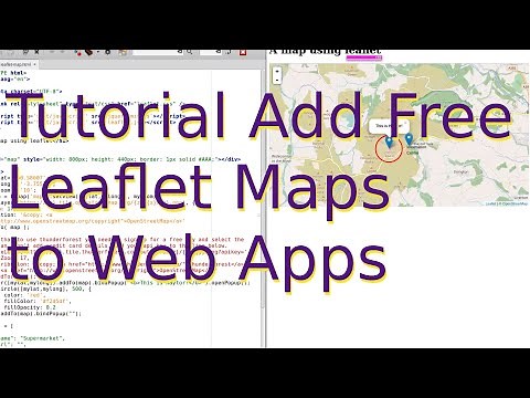 Tutorial: How to add a leaflet map to your web app