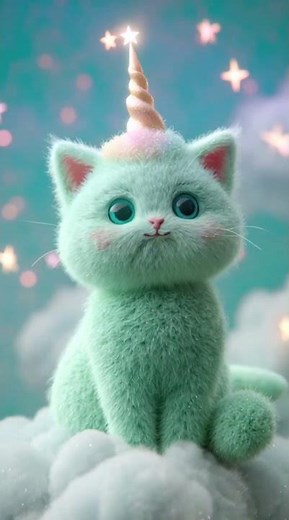 Gato Unicórnio Mágico | Mundo Fantástico Fofo e Colorido! #diversao #cat #gatounicornio #magic