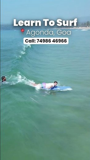 🏄‍♂️🌊 Surf at Agonda Beach – The Perfect Waves for Beginners & Fun Riders! 🌴✨