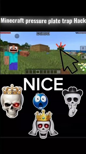 How To Build Minecraft Pressure Plate Trap Hack Only 1% Players Know 😱