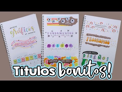 TÍTULOS BONITOS aesthetic SIN LETTERING ✄ Barbs Arenas Art!
