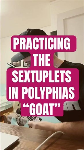 The hardest part of GOAT By polyphia , it’s the only thing I haven’t nailed at full speed !