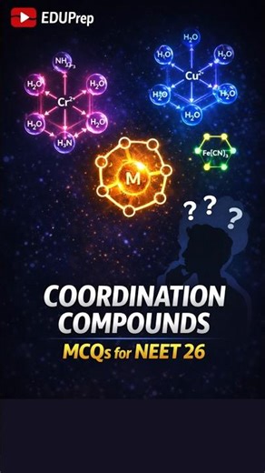 Chemistry MCQs for NEET 26 | Coordination Compounds 25 #neet2026 #neetchemistry #BestForNEET