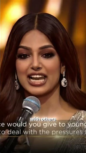 Harnaaz Sandhu’s Powerful Winning Answer 👑 | Miss Universe 2021 | Youth Pressure & Self-Love 🇮🇳✨