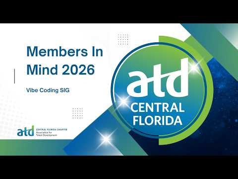 #ATD FL Chapters | Vibe Coding SIG KickOff | Feb 19, 2026