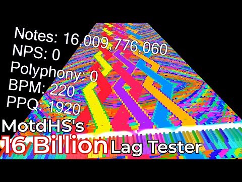 [Black MIDI] My new Biggest MIDI - 16 BILLION Lag Tester!